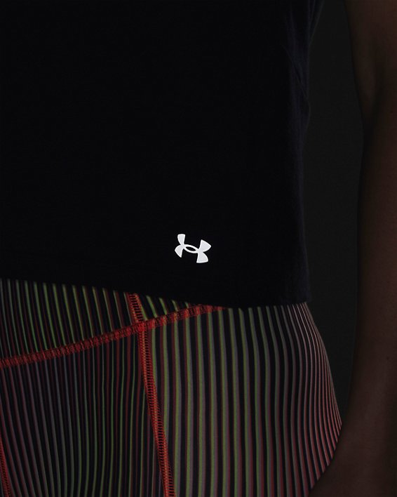 Women's UA Speed Stride Chroma Short Sleeve, Black, pdpMainDesktop image number 4